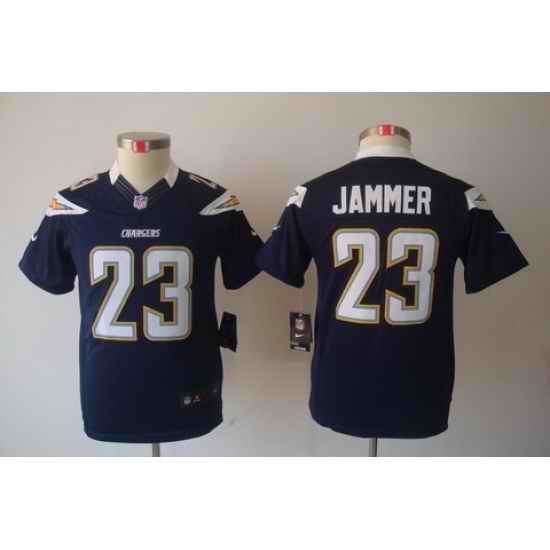 Youth Nike San Diego Chargers #23 Quentin Jammer Blue Limited Jerseys